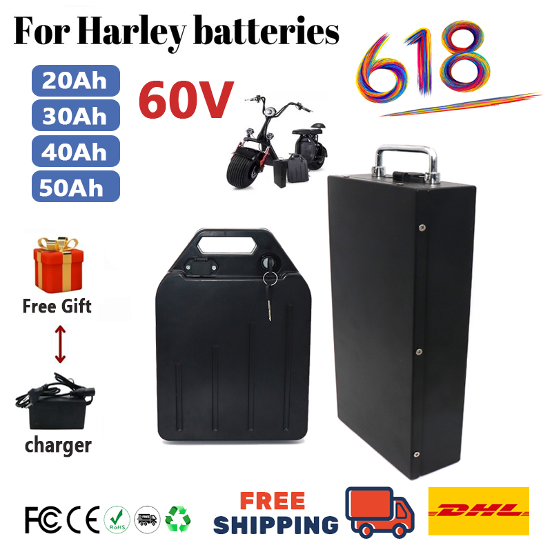 For  HarleyBattery 60V 20Ah 30 - 60V 50Ah Electric Scooter Battery ulasan dan harga