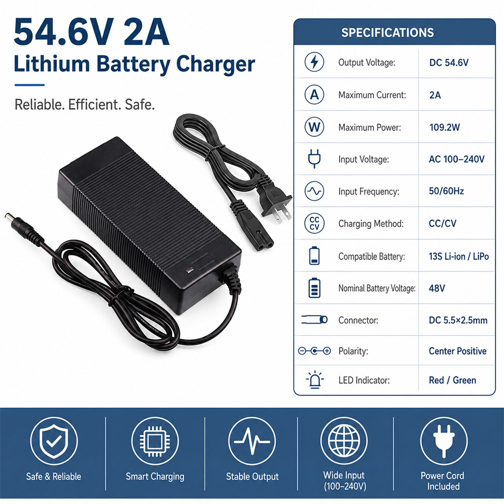 48V 4A 54.6V 2A Li Ion Battery - 84V 20A Smart Charger ulasan dan harga