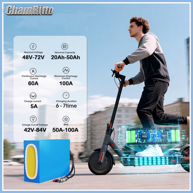 48V 52V 60V 72V 2000W ebike ch - 60V 50Ah Electric Scooter Battery ulasan dan harga